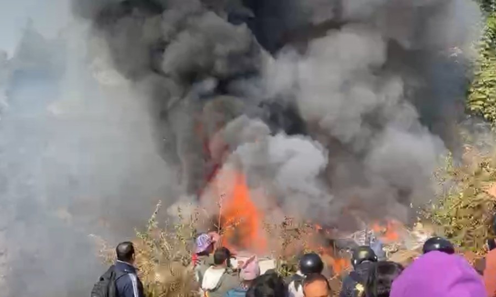 There were 72 people including crew members in the plane that crashed in Pokhara