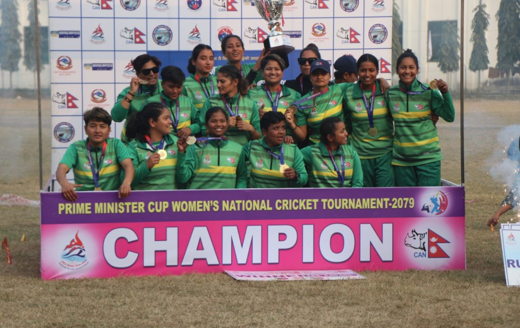 प्रधानमन्त्री कप महिला क्रिकेटको उपाधि सुदूरपश्चिम प्रदेशलाई