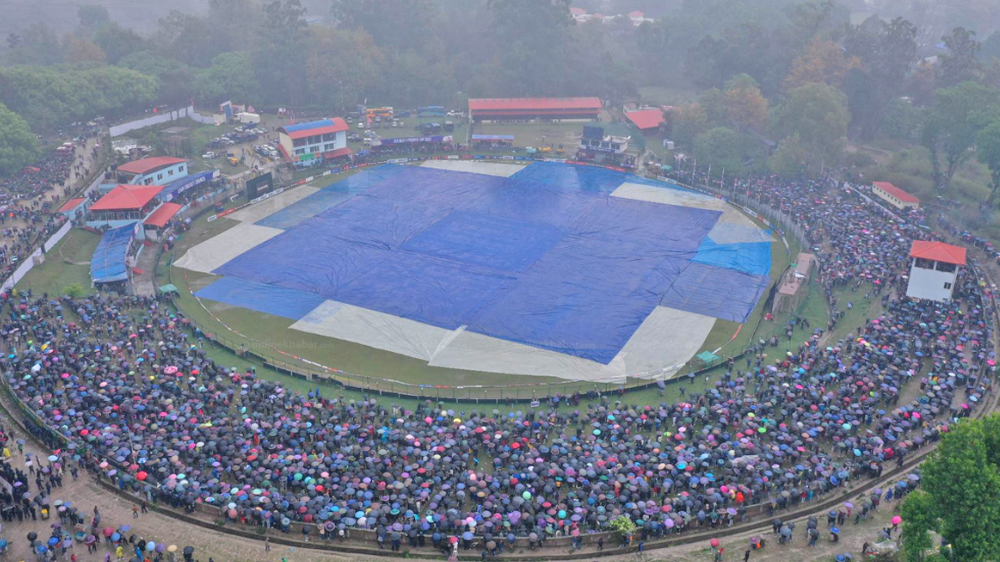 नेपाल र युएईबिचको फाइनल खेल मङ्गलवारसम्मका लागि  रोकियाे ,  अहिलेकै अवस्थाबाट सुरु हुने 