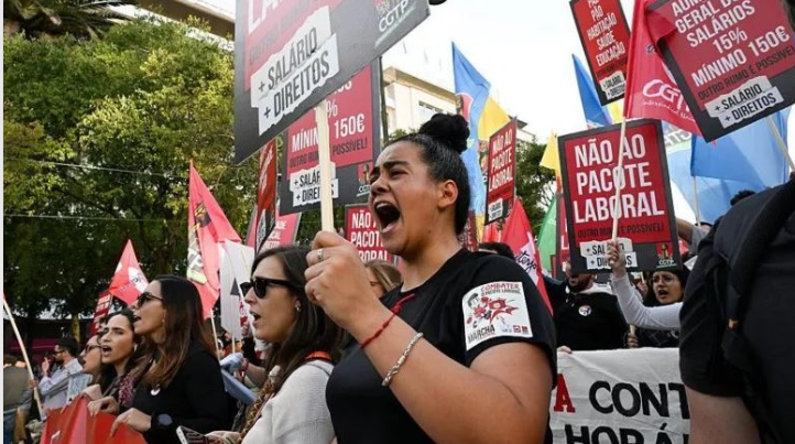 पोर्चुगलमा प्रस्तावित श्रम कानूनको विरोधमा आन्दोलन